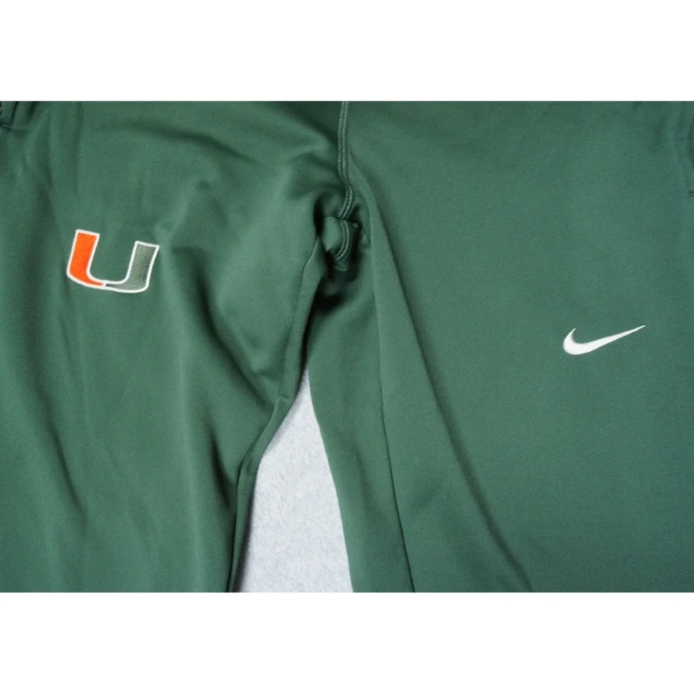 Nike Pants Men Small Green Miami Hurricanes Therma Fit Athletic Training